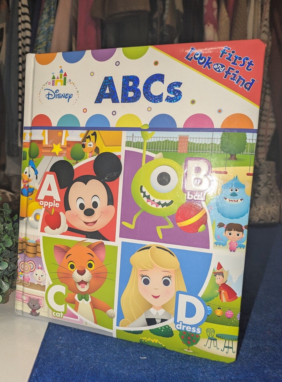 Large Disney Mickey Mouse & Friends ABCs First Look & Find Board Book PI Kids